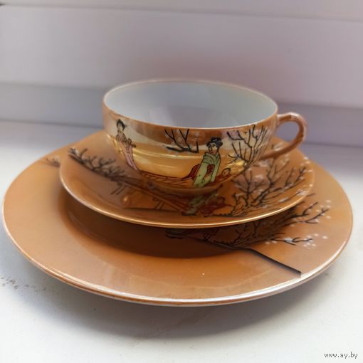 Чайное трио Япония, тонкий фарфор