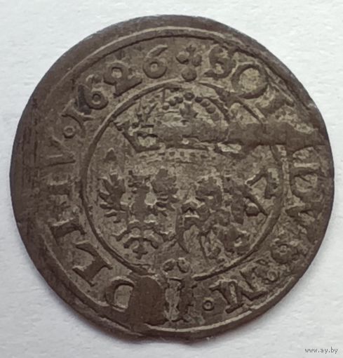 Солид ( шеляг ) 1626 года. Литовский. В сохране