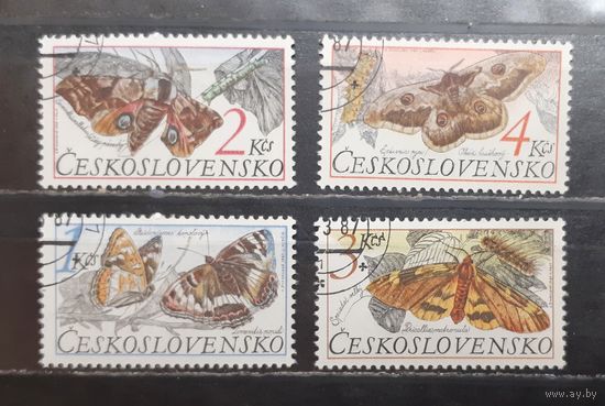 Чехословакия. 1987 год. Фауна. Бабочки (1434)