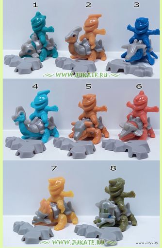 Игрушки из серии "Дино-Рейдер" (киндер)