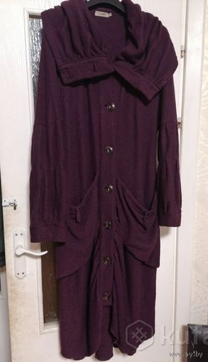 Шикарное пальто из верблюжьей шерсти, р.54-58/рост от 170