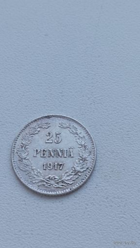 РУССКАЯ ФИНЛЯНДИЯ 25 пенни 1917 год(1)