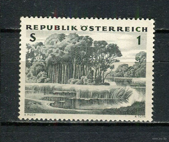 Австрия - 1962 - Лес 1S - (отпечатки пальцев на клее) - [Mi.1123] - 1 марка. MNH.  (Лот 21Gy)-T4P31