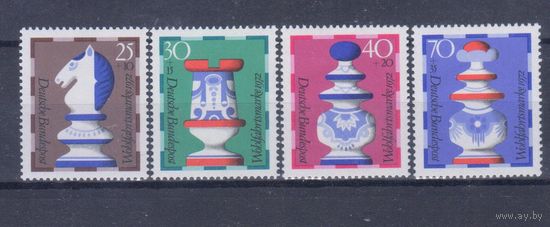 [1897] Германия ФРГ 1972. Шахматы.Фигуры. СЕРИЯ MNH
