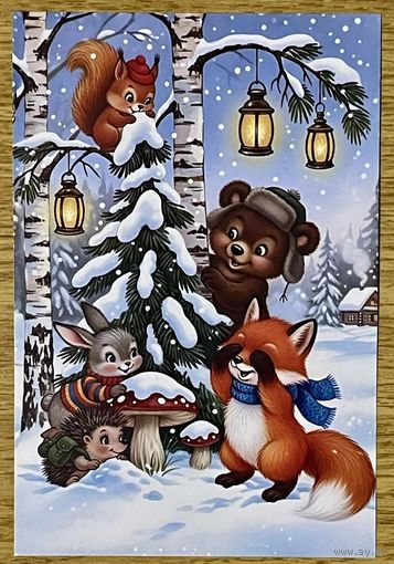 Открытка для посткроссинга чистая 10х15 см. (на тонкой бумаге)