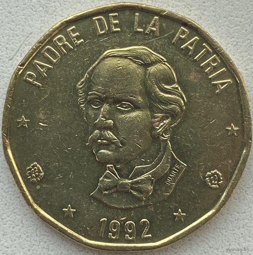 Доминикана (Доминиканская Республика) 1 песо 1992 г.