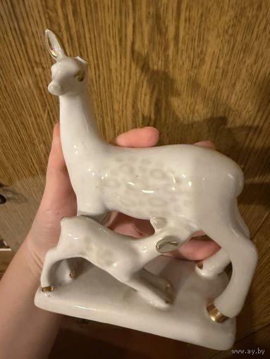 Олениха с олененком