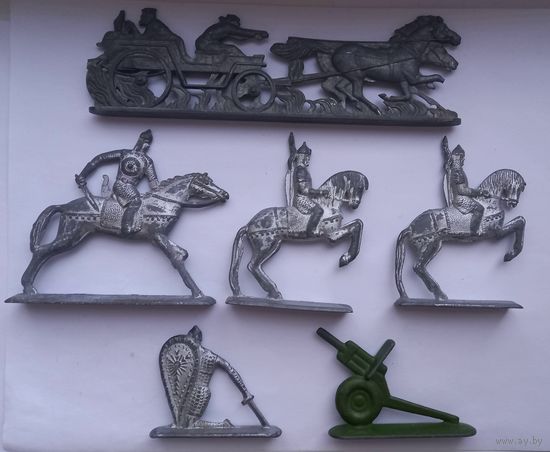 Оловянные солдатики 6 штук