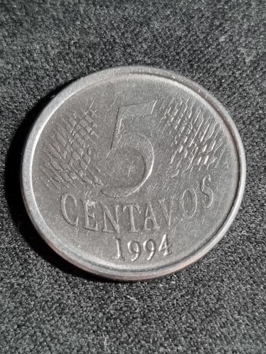 Бразилия 5 сентаво 1994