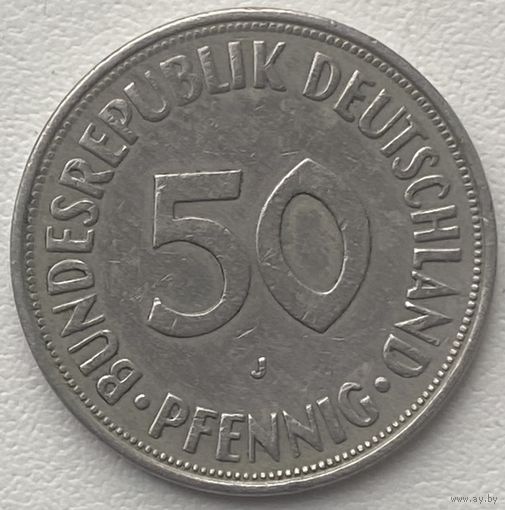 Германия 50 пфеннигов 1974 J