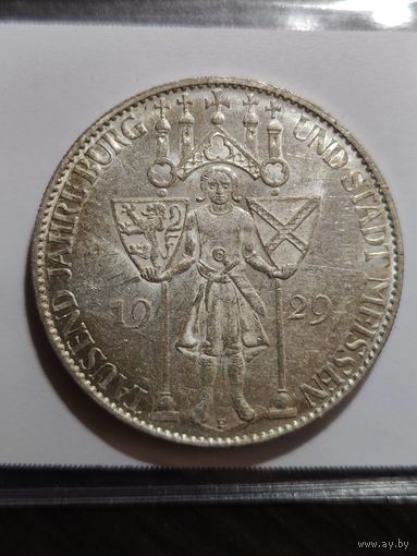 Германия. Веймар. 5 марок 1929 г. Мейсен.