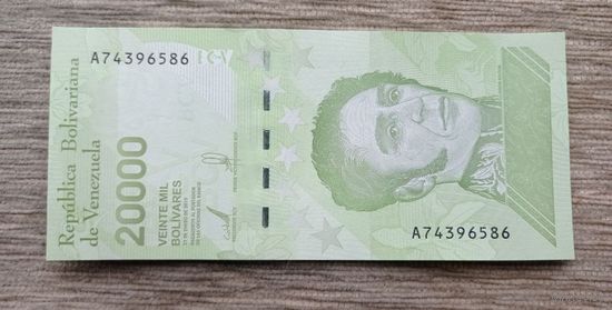 Werty71 Венесуэла 20000 боливаров 2019 UNC Банкнота