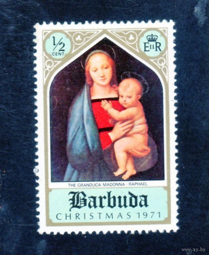 Барбуда. Ми-99. Рождество. Рафаэль. Мадонна.1971.