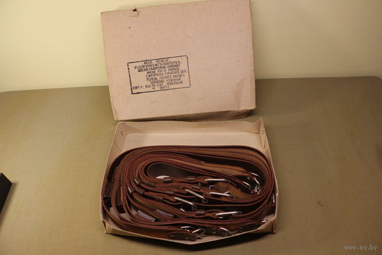 Ремни ротного барабана СССР. кожа, 5 шт. новые. Распродажа коллекции вещей. С РУБЛЯ! АУКЦИОН!