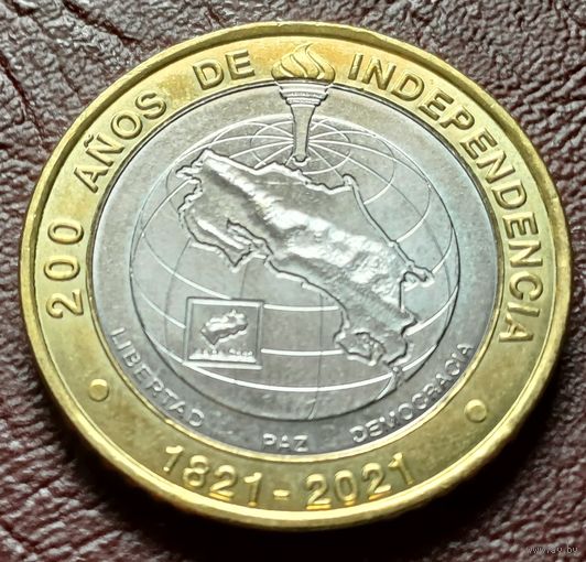 Коста-Рика 500 колонов, 2021 200 лет независимости  С РУБЛЯ