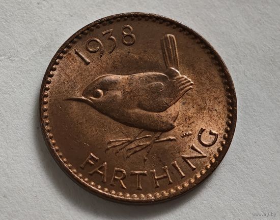 1938 год фартинг  Англия