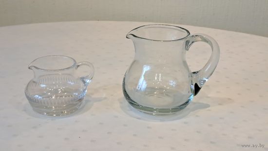 Кувшин маленький 2 штуки стекло Германия 130 и 300 мл.