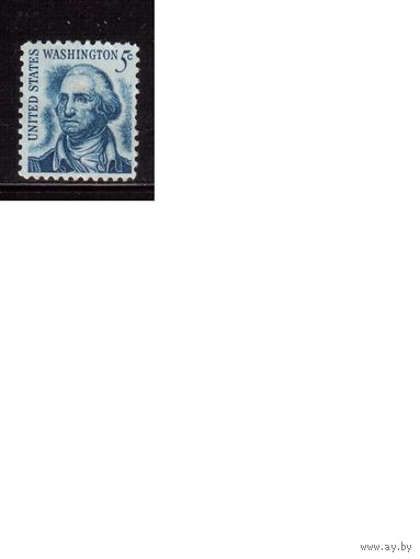 США-1966 (Мих.895) , * (без клея), Стандарт, Президент Вашингтон(1)