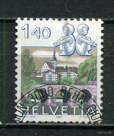 Швейцария - 1986 - Стандарты. Архитектура - [Mi. 1314] - полная серия - 1 марка. Гашеная.  (Лот 31HZ)-TG3P46