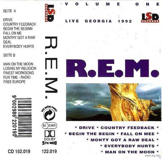 R.E.M. Live Georgia 1992, Volume One
