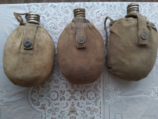 Фляги армейские. 3 шт.