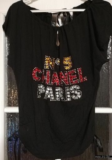 Красивая трикотажная майка, на р-р 44-48