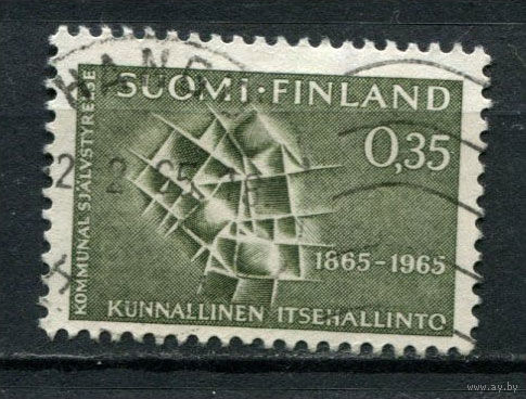 Финляндия - 1965 - Столетие общинного самоуправления - [Mi. 595] - полная серия - 1 марка. Гашеная.  (Лот 174AN)
