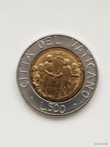 Ватикан 500 лир 1994 год