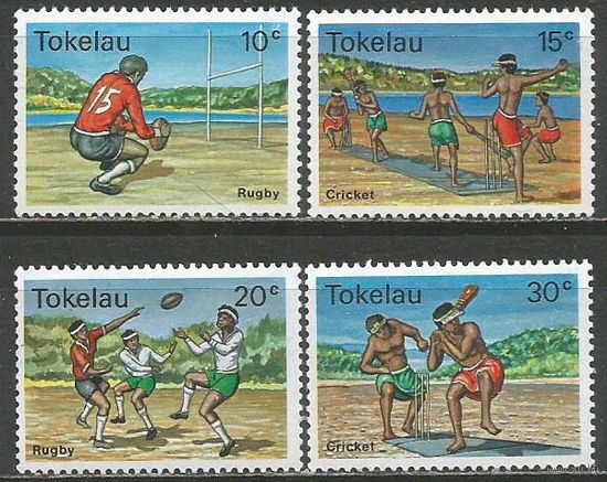 Токелау. Национальный спорт. 1979г. Mi#62-65. Серия.