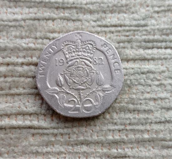 Werty71 Великобритания 20 пенсов 1982