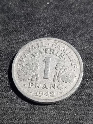 Франция 1 франк 1942