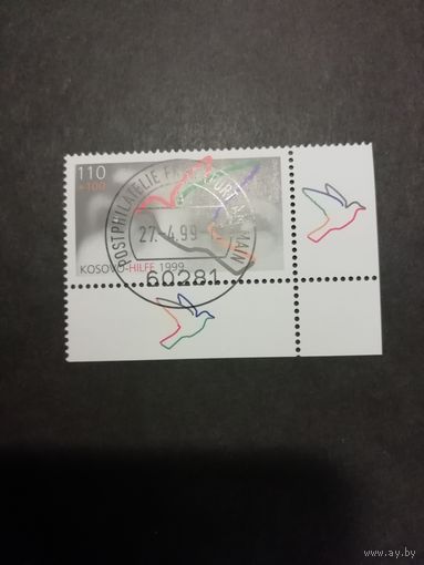 Германия. 1999 Марка "Фонд помощи Косово" (гашеная с клеем) Mi.2045 каталог 2.50 евро
