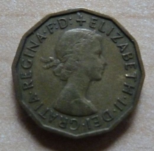 3 пенса 1960 Великобритания