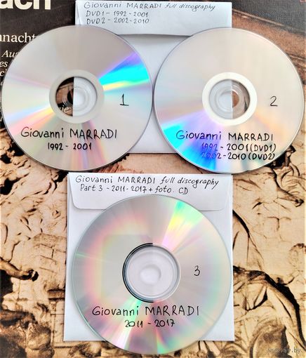 DVD MP3 дискография Giovanni MARRADI (New age, Instrumental, Piano) - 2 DVD + 1 CD