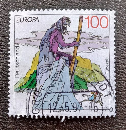 Марка Германия 1997 год Сказки