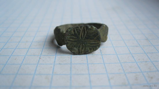 Перстень.Бронза, литье.
