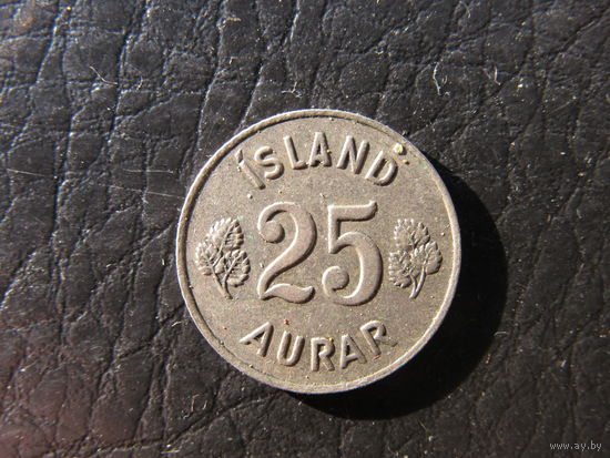 Исландия. 25 эйре. 1966. С 20 копеек. Распродажа коллекции. Смотрите другие лоты.