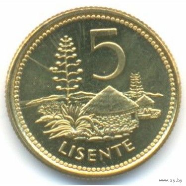 Лесото 5 лисенте, 1998 UNC