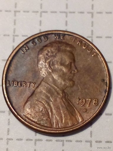 1 цент  США 1978 год
