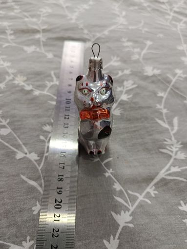 Кот (2) ёлочная игрушка СССР редкая