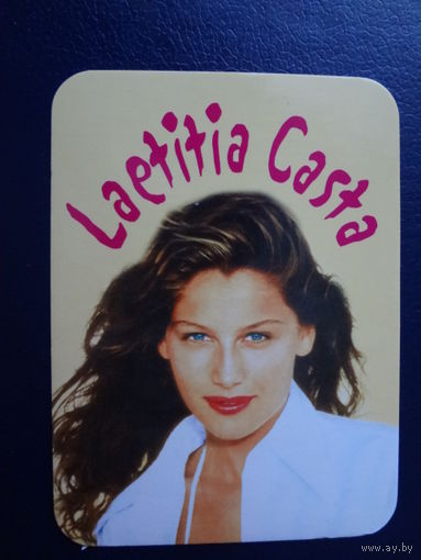 Календарик 2003 г.  Laetitia Casta.