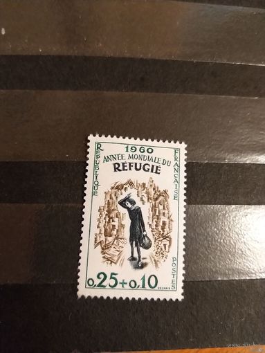 1960 Франция Всемирный год беженцев чистая клей MNH** (5-10)