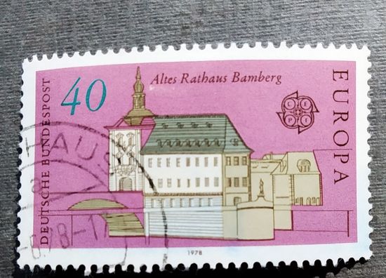 Марка Германия 1978 год Архитектура