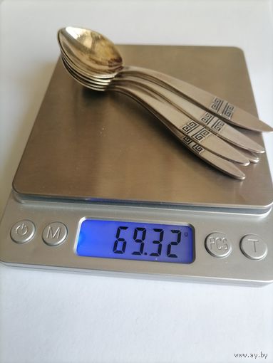 Ложки кофейные 6 шт. Серебро 916 пр.
