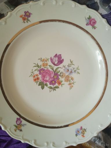 Тарелка винтажная Старая Kahla d 24 cm
