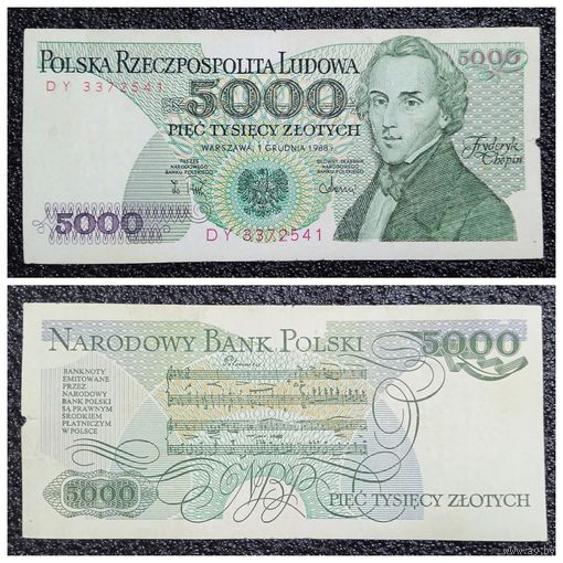 5000 злотых Польша 1988 г.