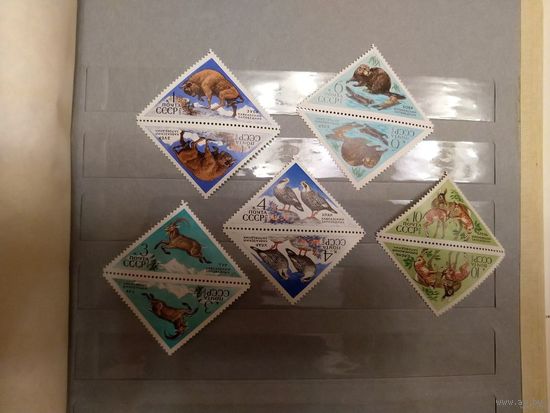 1973 СССР Загорский 4187-4191 тет-беши фауна чистая полная серия MNH** (c-8)