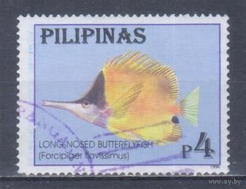 [246] Филиппины 1996. Фауна.Рыбы. Гашеная марка.