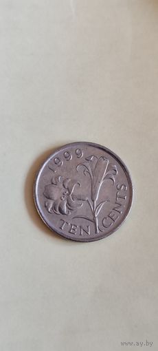 Бермуды 10 цент 1999