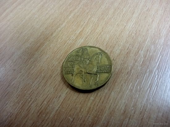 20 крон 1999 Чехия